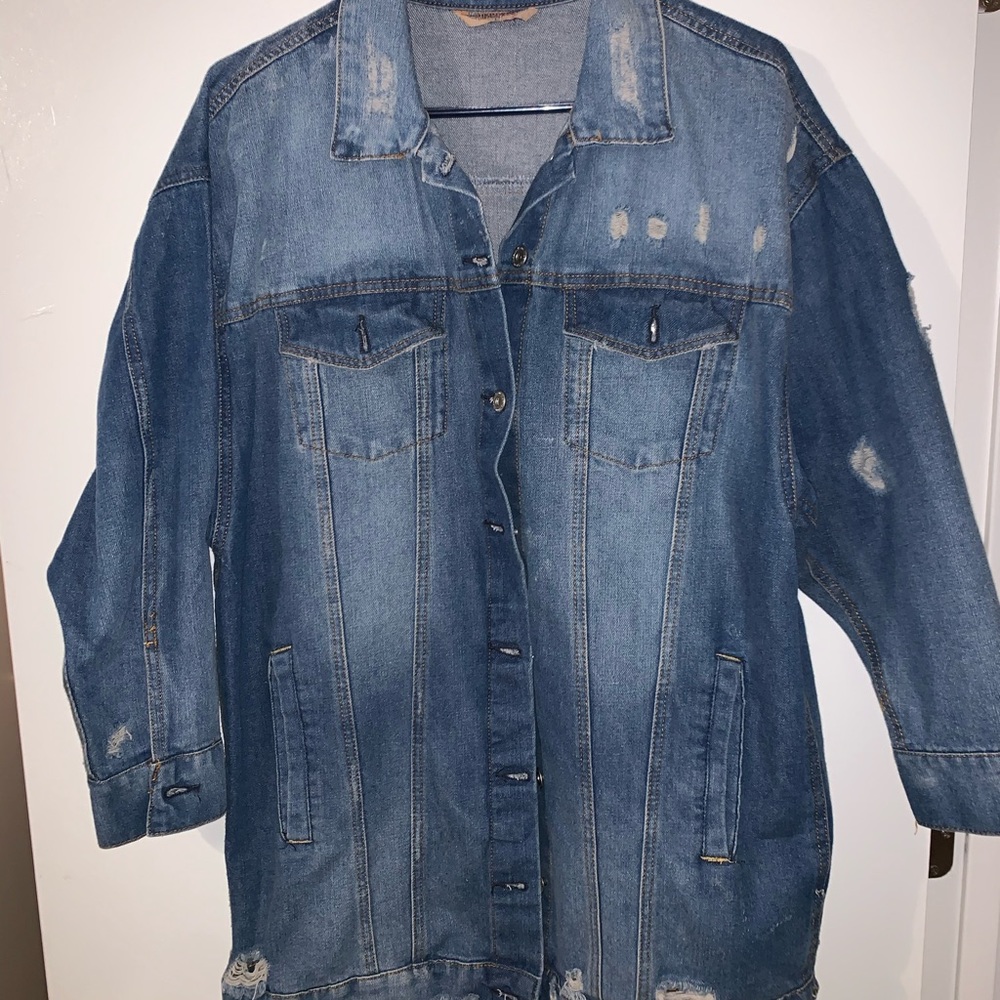 Distressed Jean Jacket